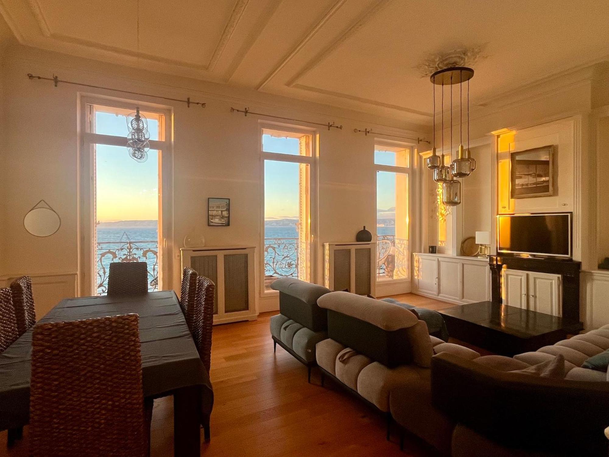 Appartement Sur La Corniche Kennedy Face A La Mer Marsylia Zewnętrze zdjęcie