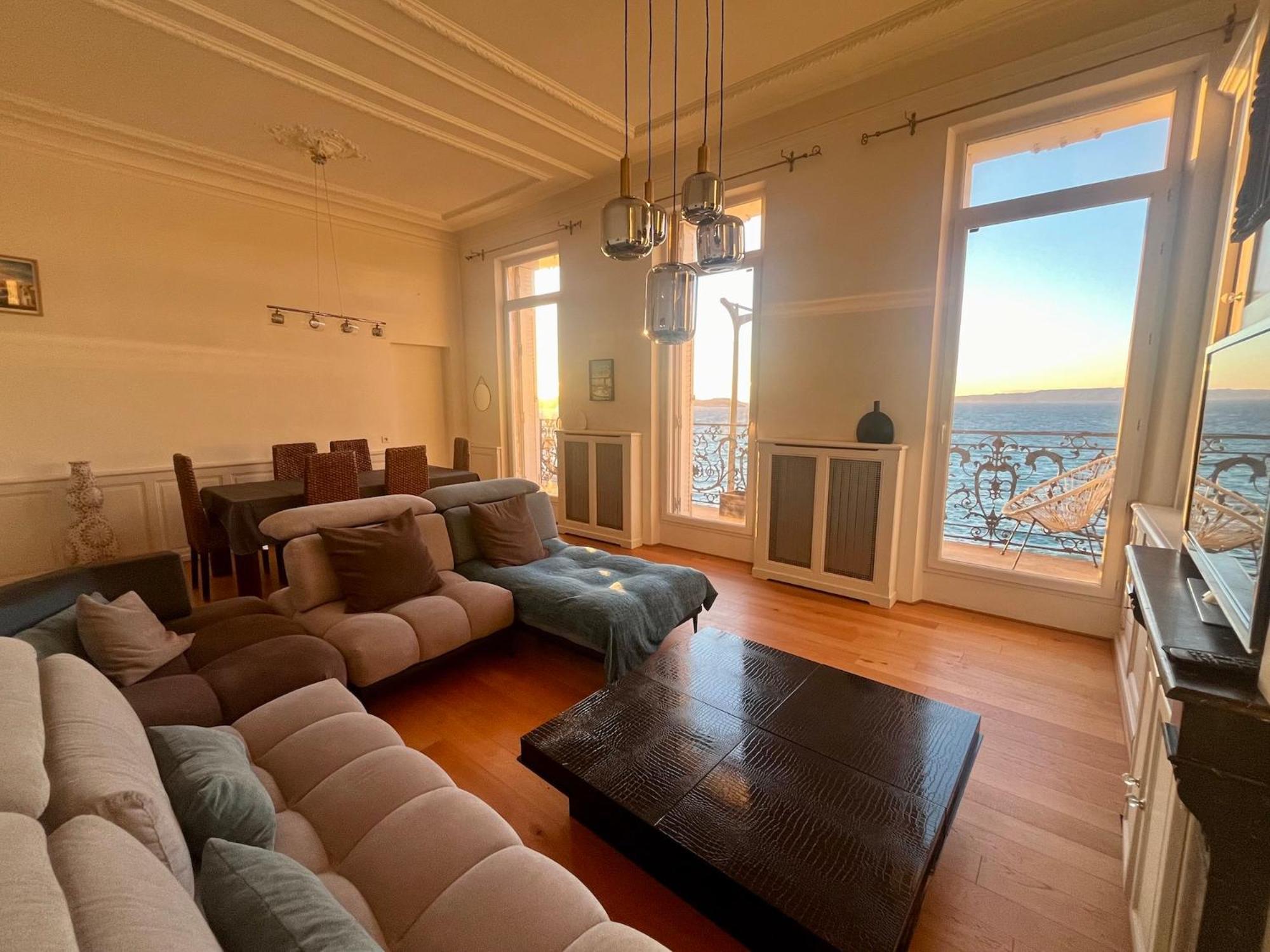 Appartement Sur La Corniche Kennedy Face A La Mer Marsylia Zewnętrze zdjęcie