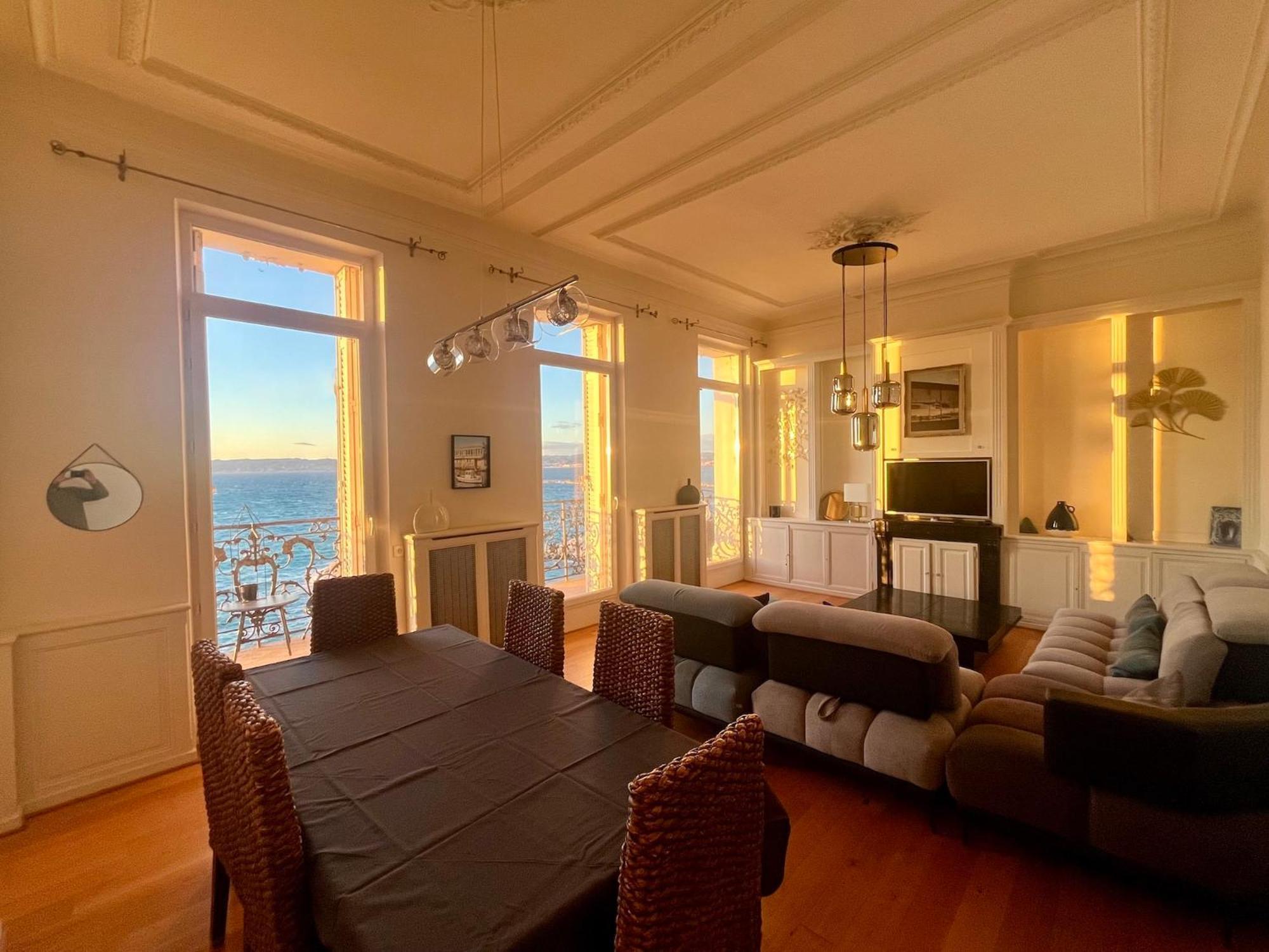 Appartement Sur La Corniche Kennedy Face A La Mer Marsylia Zewnętrze zdjęcie